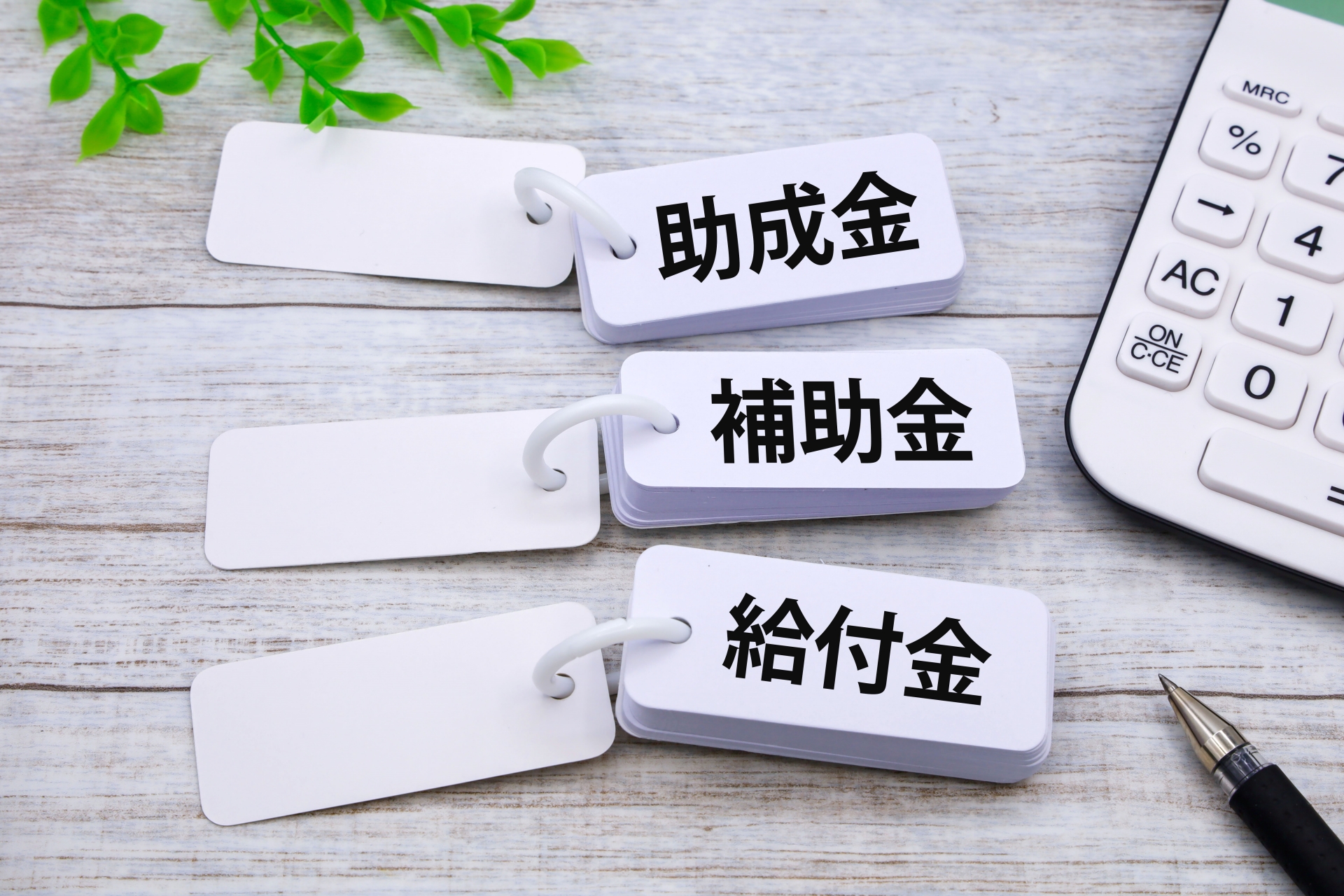 助成金と補助金