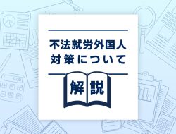 「不法就労外国人対策について解説」