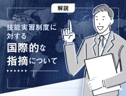 技能実習制度に対する国際的な指摘について