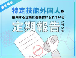 特定技能の定期報告とは？必要書類や届出手続、提出方法などを解説